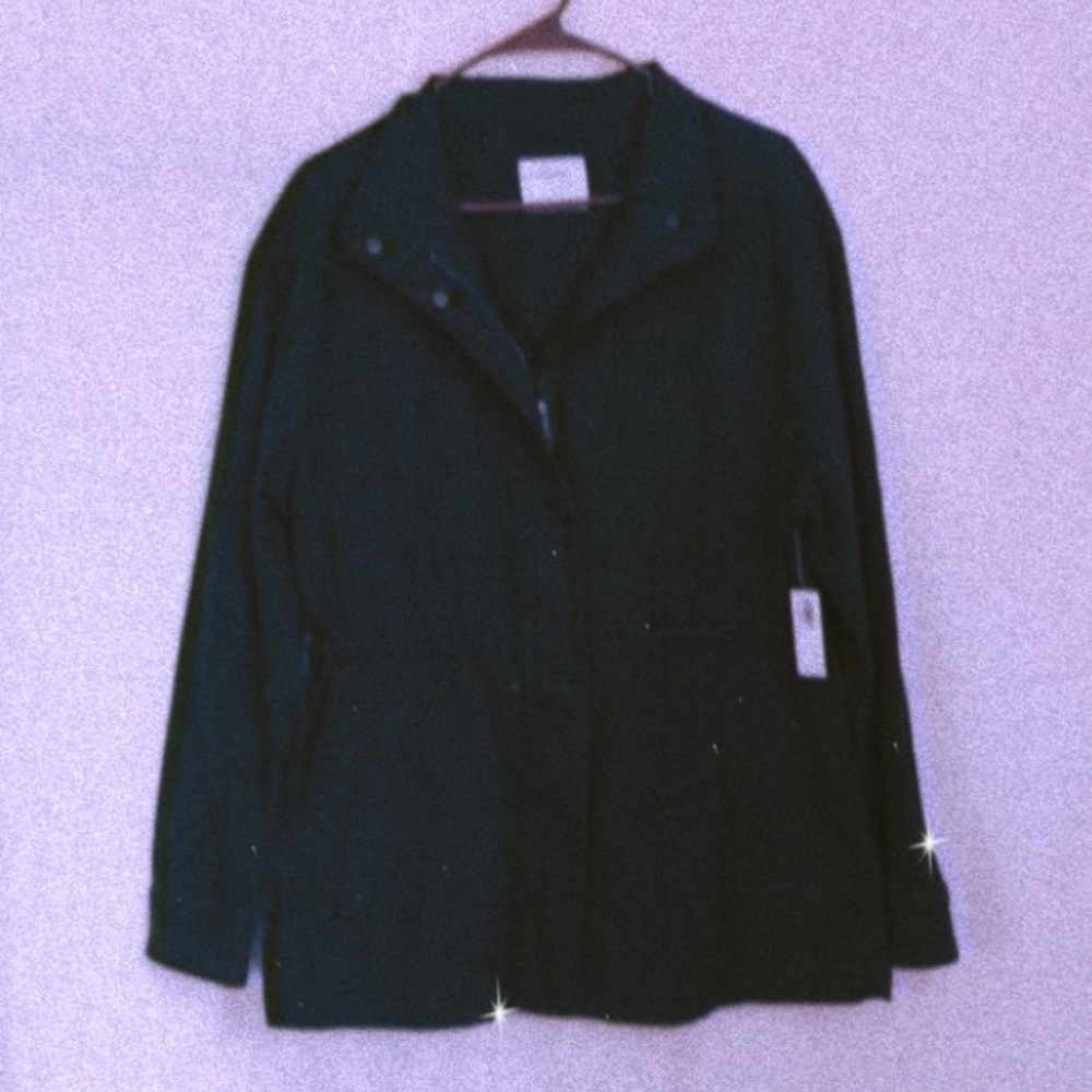 Navy Blue Utility Style Jacket